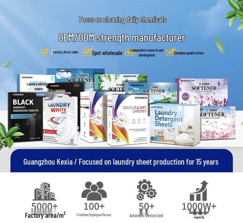 Concentrated Stain-Removing Laundry Sheets - Portable and Effective