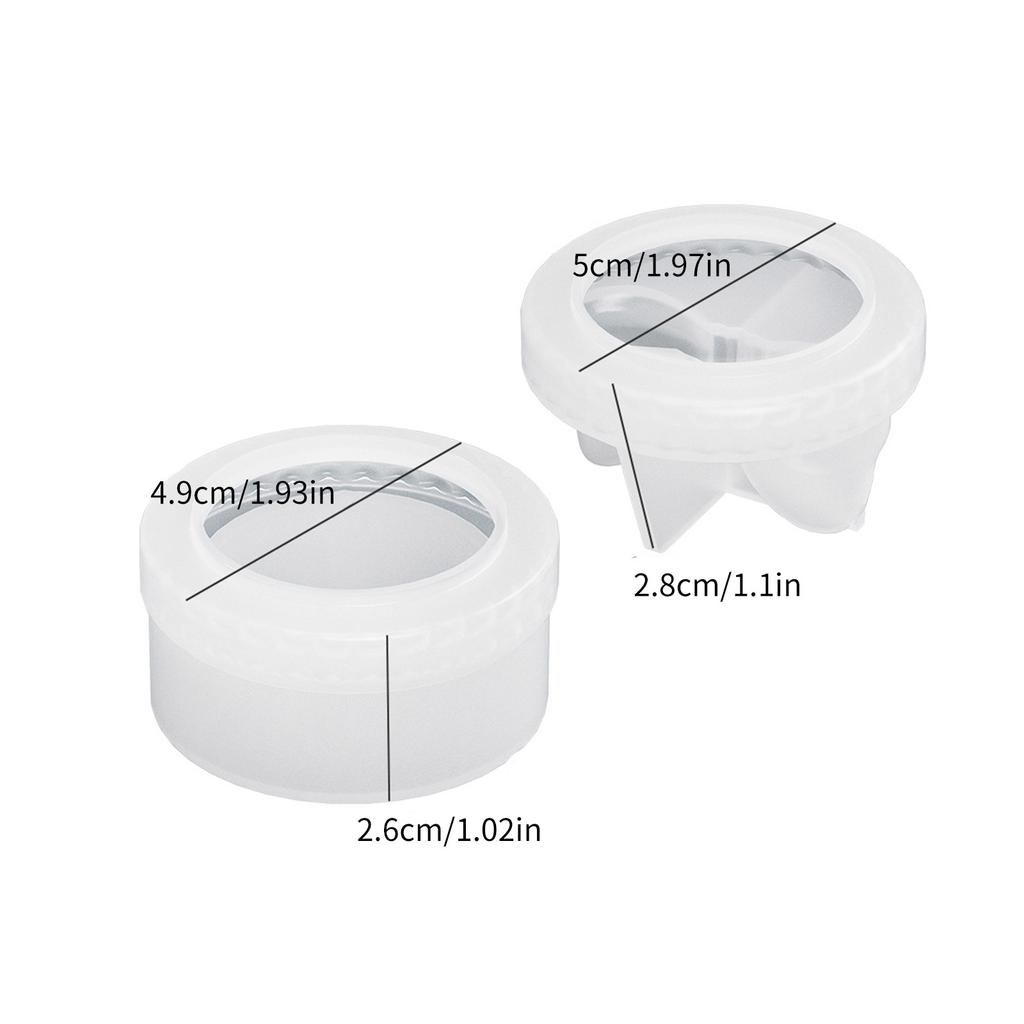 Aufbewahrungsbox Silikonform Schleifenförmige Schmuckschatulle Epoxidharzformen DIY Aromatherapie Gips Kerzenbehälter Heimdekorationen