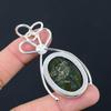 Oval Ocean Jasper Gemstone Wife Wedding Handcrafted Pendant Jewelry 925 Silver