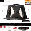 Hexagonal Cotton Ice Fishing Tent - Thickened, No Assembly Needed