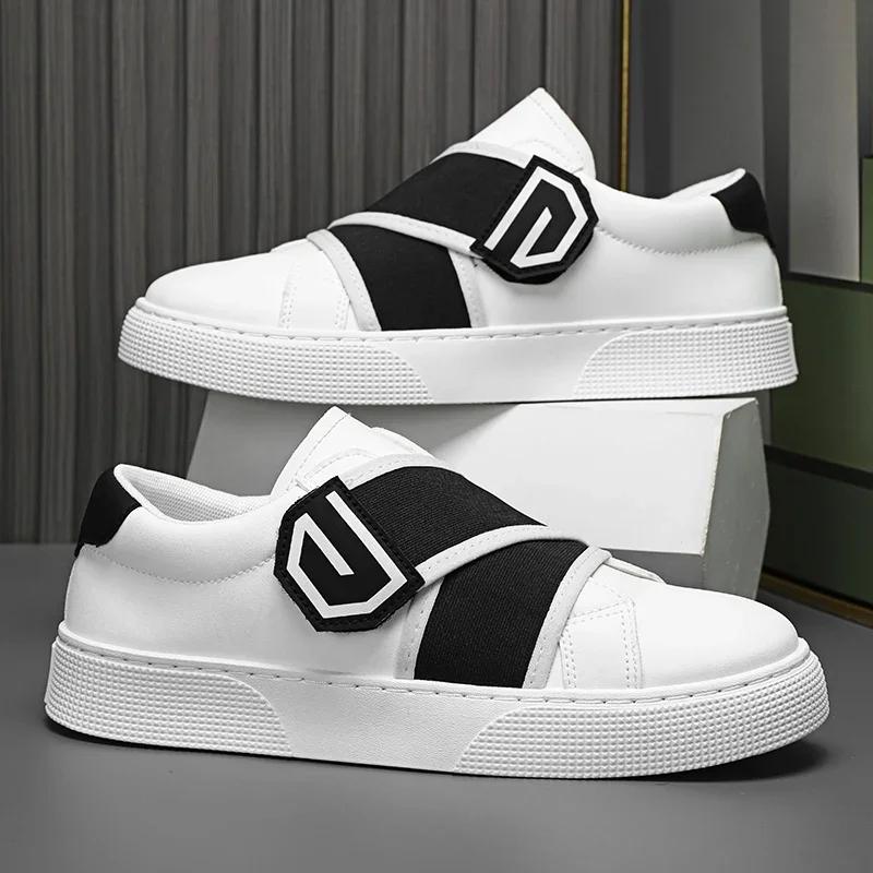 

Fashion Fashion Men Business Casual Shoes New Anti Slip Outdoor Sneakers Comfortable Wear-resistant Walking Shoes Leather Walking Shoes 39 белый