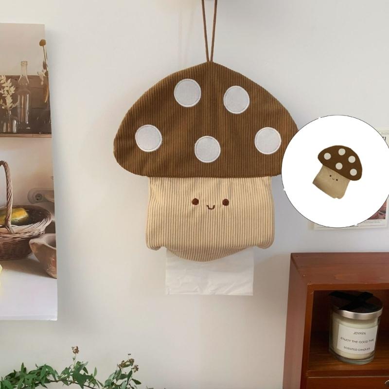 Creative Napkin Dispenser Adorable Mushroom Style Cloth Space Saving Home Decors Kids Room