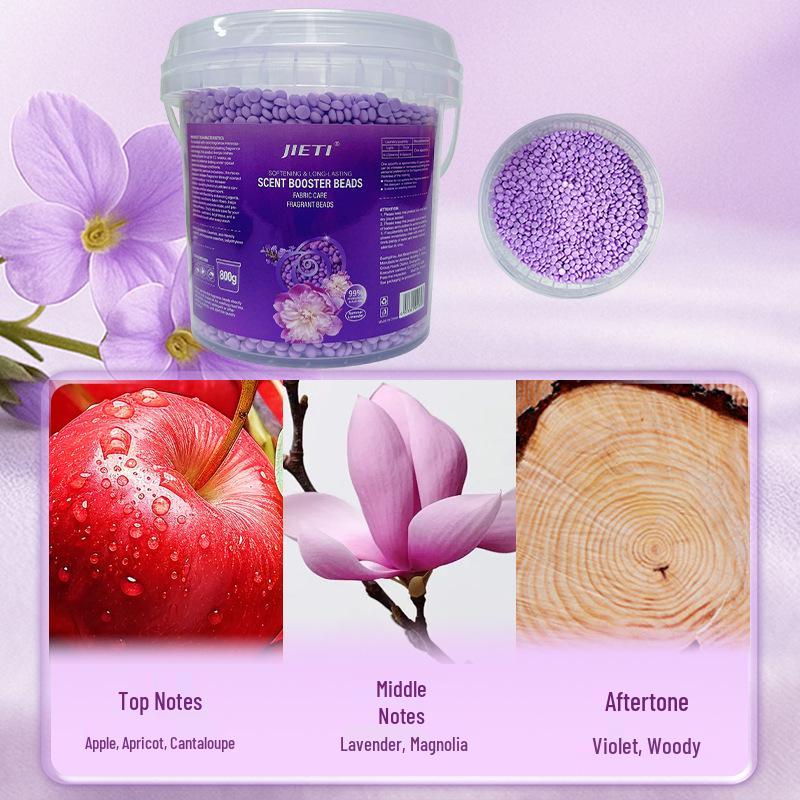 Jieti Long-Lasting Antibacterial Fragrance Beads, 800g Laundry Softener for Home.