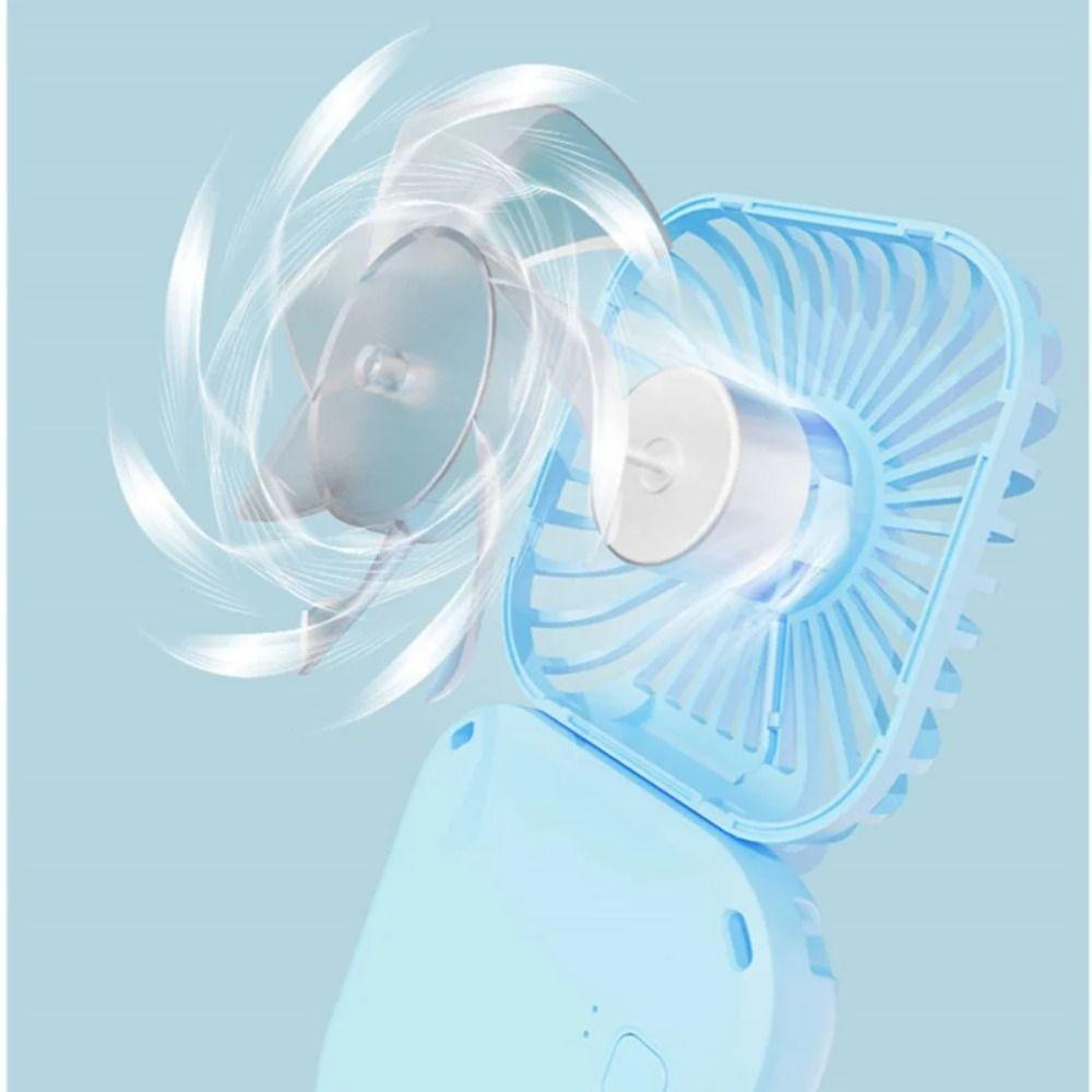 ABS Handheld Fan USB Cooling Fans New Folding Halter Fan  Girls