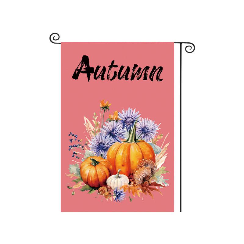 Thanksgiving Pumpkin Harvest Garden Flag for Outdoor Autumn Decor