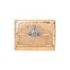 Vivienne Westwood Metallic Crinkle Flap Pulse Small Wallet 5115002tw L00a7 R401