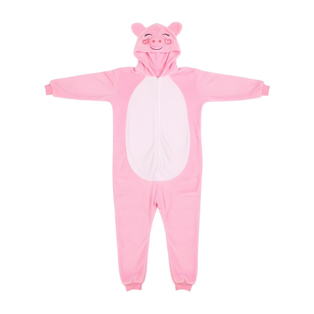 Pyjama Onesie Kigurumi Kostüm Verkleidung Rosa Schweinchen Xxl: 185 - 195cm