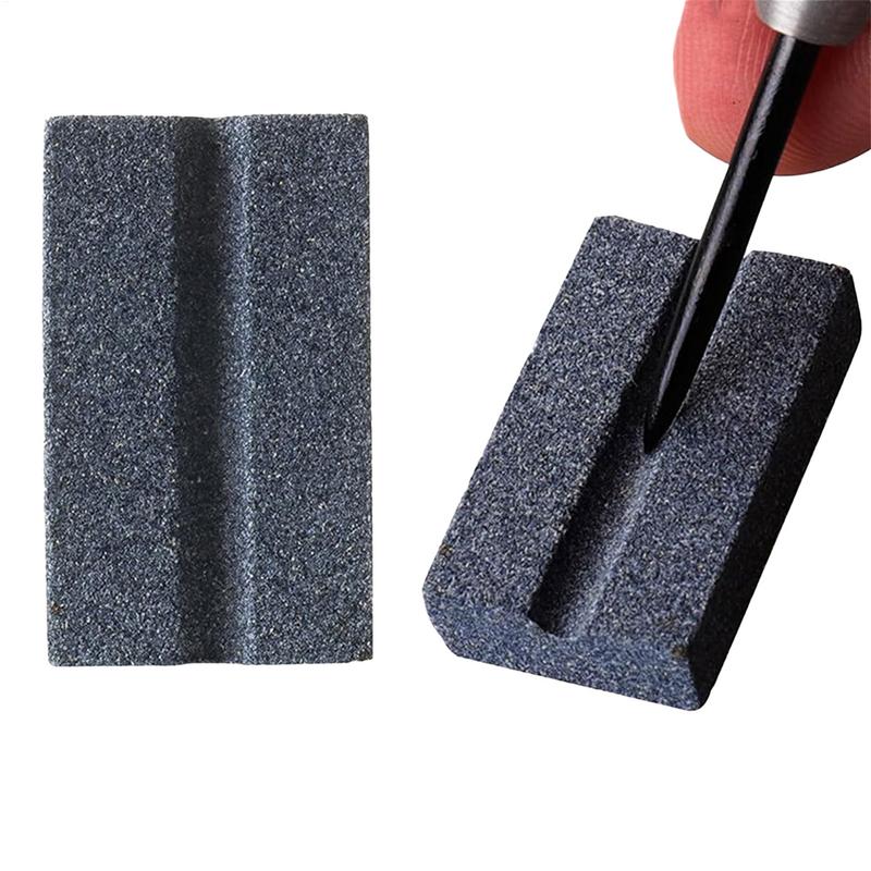 Dart Grinding Stone V-Shape Darts Sharpener Whetstone Tip Point Dart Sharpening Stone Dart Sharpener Tools For Easy Polishing