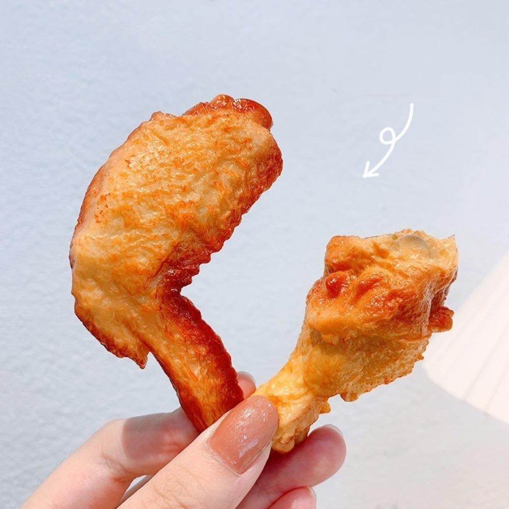 Simulation Fast Food Chicken Wings Hairpins Chicken Legs Simulation Food Hairpin Hair Clips