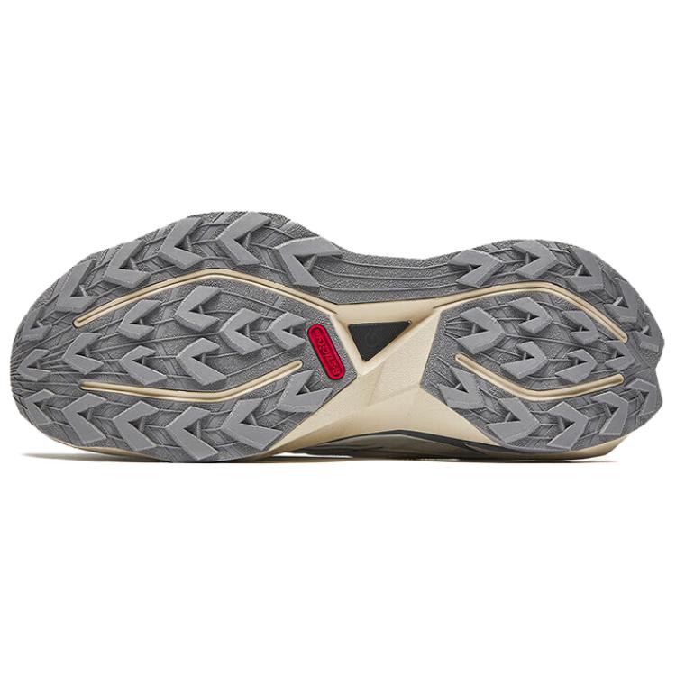 Anta Falcon 2 Comfortable Fit Fabric Non-Slip Shock Absorption Low-Top Trail Running Shoes Men Sneaker Beige 112445502A-2