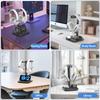 KDD Desktop Headphone Stand with Smartphone Stand Holds 2 Headphones Rotating Headphone Multifunctional Double Headphone Foldable Headphone Stylish