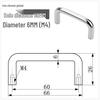 Solid 304 Stainless Steel U-Shaped Cabinet Handle