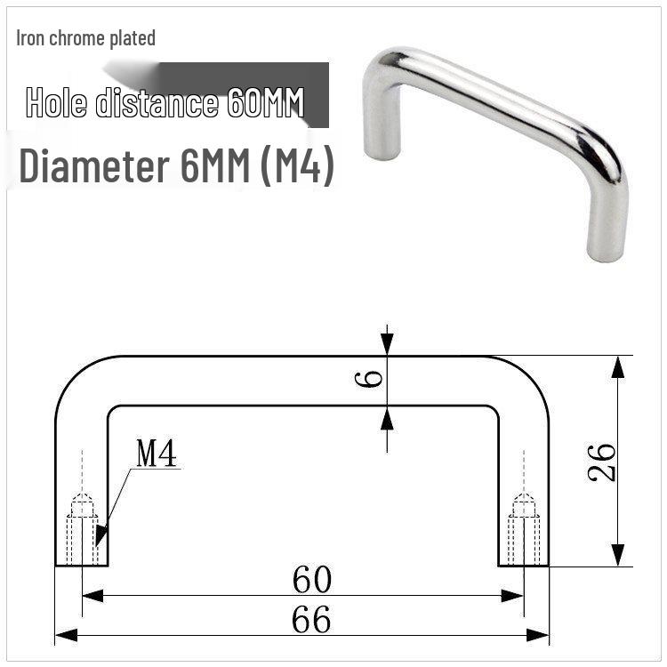 Solid 304 Stainless Steel U-Shaped Cabinet Handle