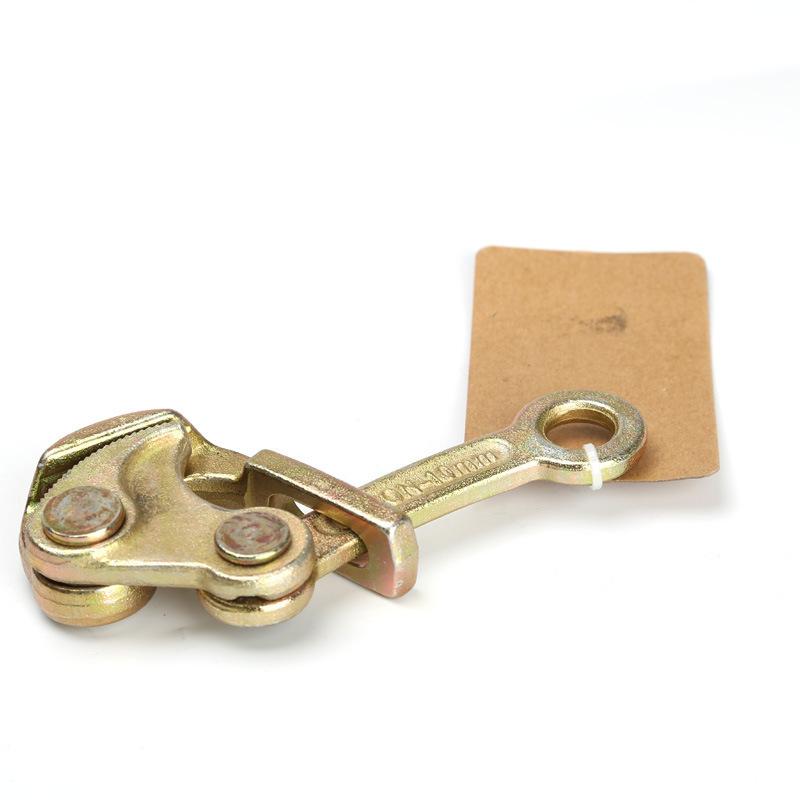 Multifunctional 1 Ton Wire Rope Jaw Clamp Electricity Cable Grip Pulling Non-Slip Haven Mini Tightening Manual Tool