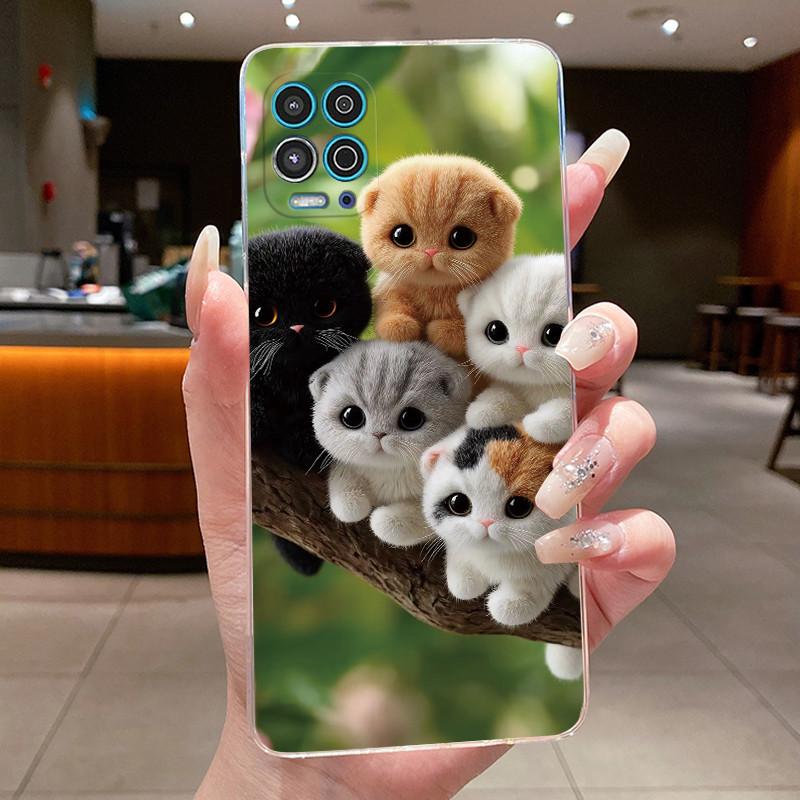 Phone Case For Motorola Moto G100 Soft Silicone TPU Transparent Viral Popular Panda Painted Casing Anti-scratch Slim Cover
