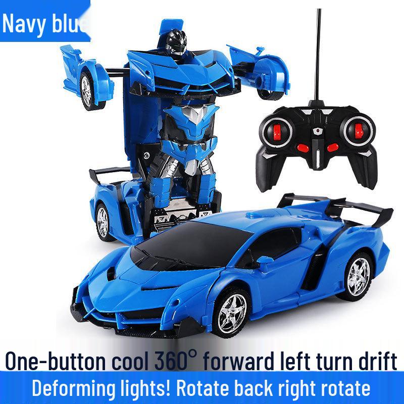Remote Control Transforming Police Car Robot Toy