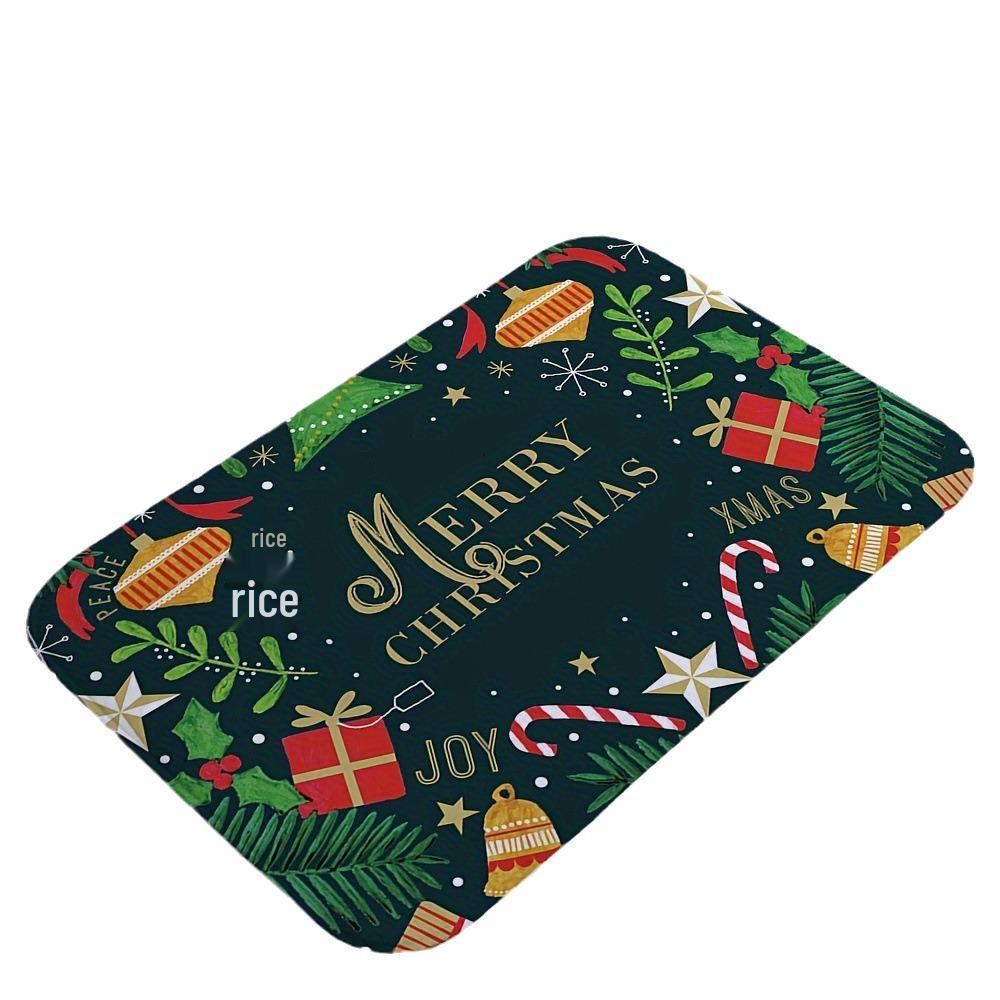 Nordic Christmas Cartoon Luxury Absorbent Holiday Doormat