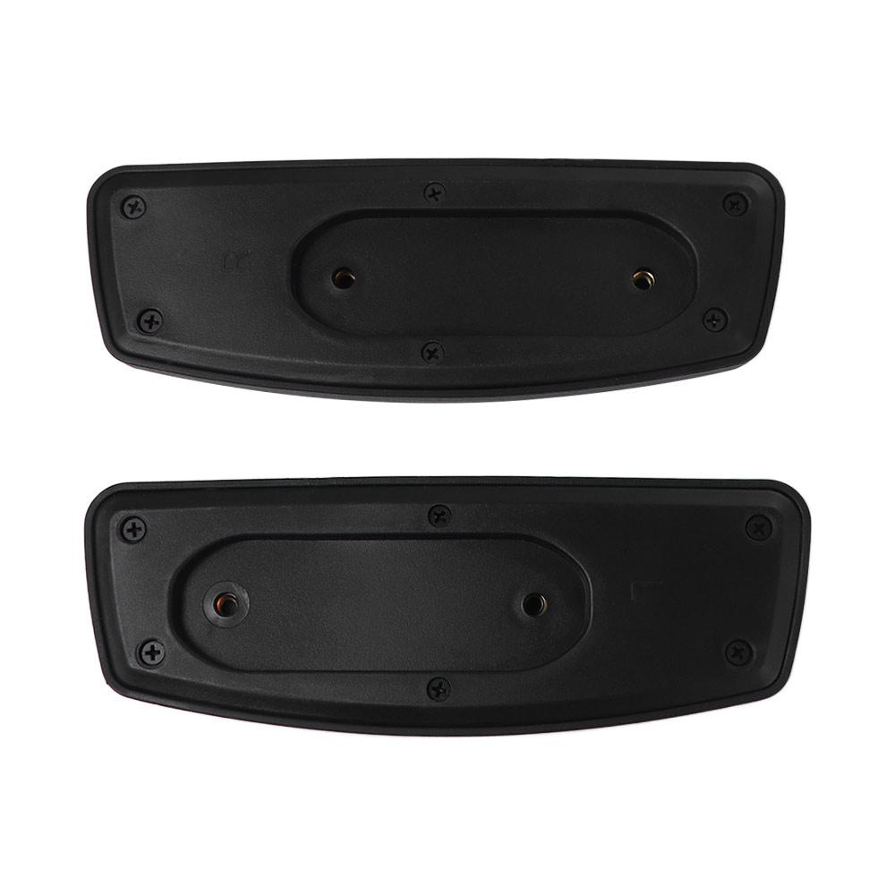 1Pair Fixed/Sliding Mount Desk Chair Arm Pads with Mounting Hole Gaming Chair Armrest  Spare Parts