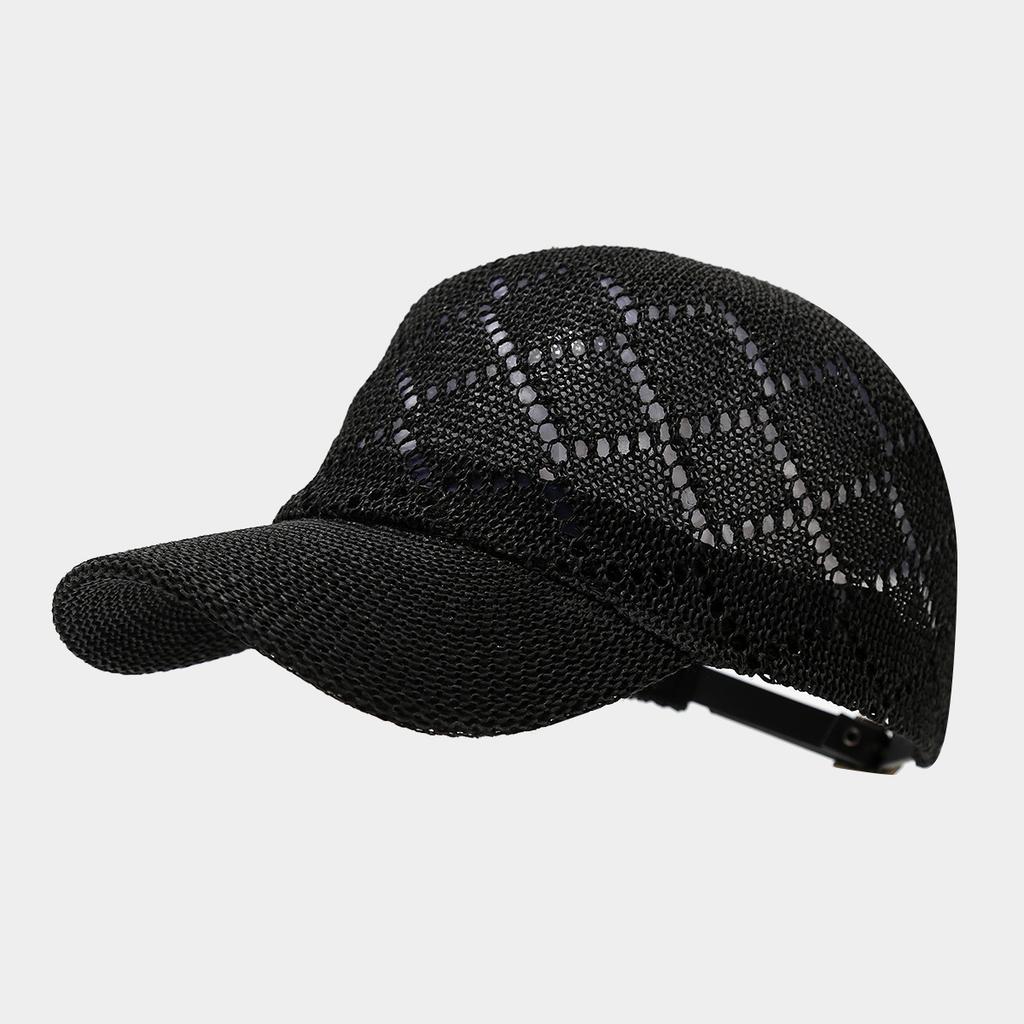 Spring/Summer Women's Grass Breathable Baseball Hat Solid Color Adjustable Sunscreen Duck Tongue Hat
