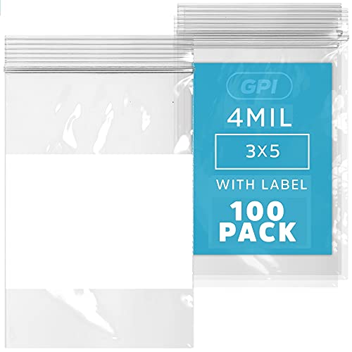 - 4 x 6 Bulk Pack 100 Mil Thick Heavy Duty Clear Plastic Reclosab...