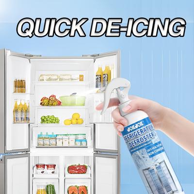 Dégivrant pour réfrigérateur de grande capacité 200 ml, Dégivreur pour congélateur domestique, Opération facile, Sûr et doux, Convient pour les appareils électroménagers