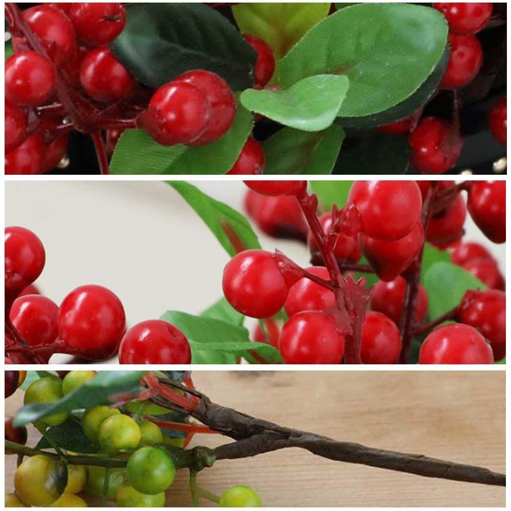 Fake Plant Ornament Blueberry Home Xmas Decor Party Supplies Artificial Berry Christmas Decoration