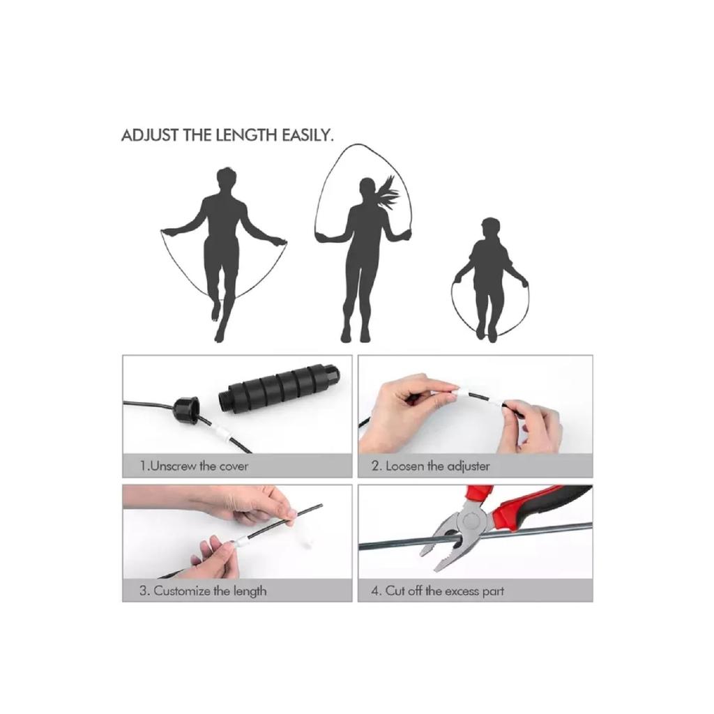 Brand Imported Red Professional Weighted Jump Rope 3m