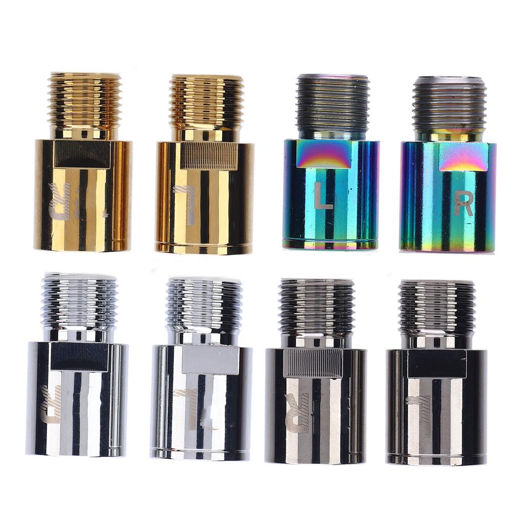 2Pcs Bike Pedal Extension Shaft Ti Alloy Protective Effortless Use Reduce Friction Bike Pedal Extend