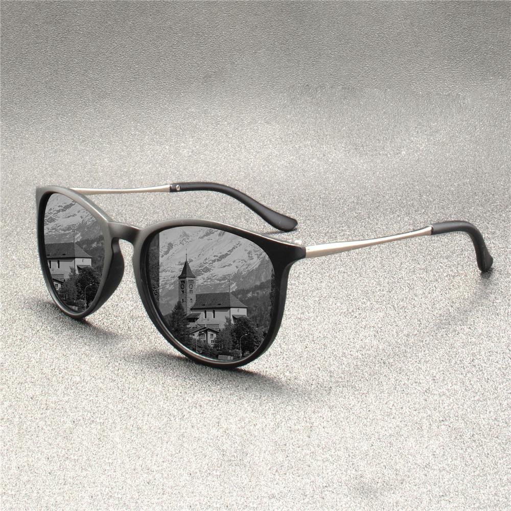 3PCS  Retro Male Round Sunglasses Women Men Brand Designer Cat eye Sun Glasses Alloy Mirror