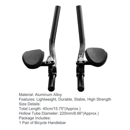 1 Paar Fahrradlenker Universal Ergonomisches Design Aluminiumlegierung Anti-Verformung Lenker für das Fahren