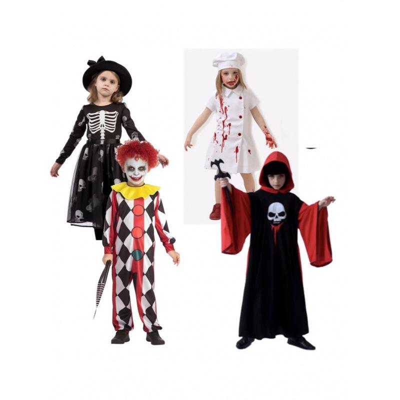 Children's Halloween New Children's Princess Costumes Clown Masquerade Costumes