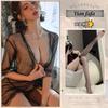 Sex lingerie sexy transparent tulle seduction nightgown lace sexy pajamas shawl mesh bathrobe uniform set