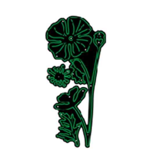 Wohnmobil-Blumen-Stanzform für Scrapbooking, Prägung, Album, Karte, Schablone, Form