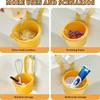 Kitchen hanging drain basket Detachable Food Waste Trap Basket Press To Clean Sink Strainer for Home Apartment Hotel Farmhouse