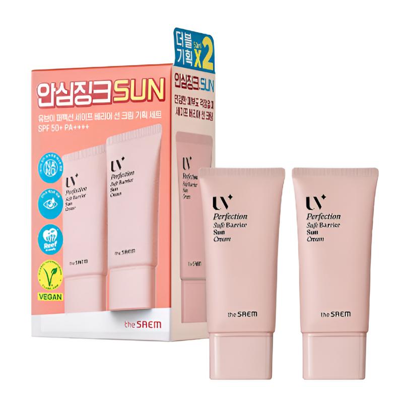 [The Saem] UV Perfection Safe Barrier Sun Cream Double Set 50 ml x 2