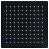 Rain Shower Head Stainless Steel 20x20 Cm Square Black