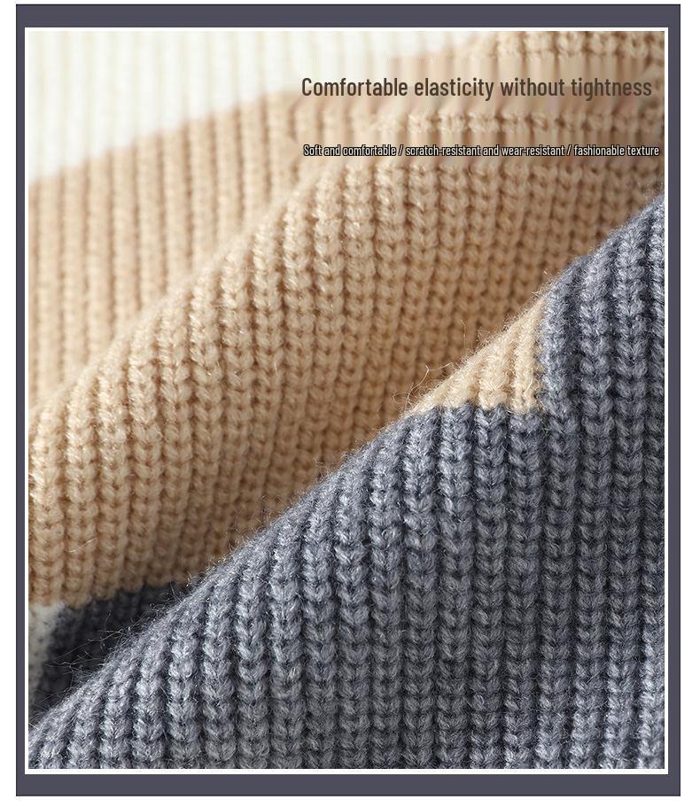 Men's Casual Half-High Collar Sweaters - New for Autumn/Winter 2024