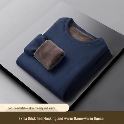 Yuzhaolin Heren Verdikte Fleece Gevoerde Thermische Ondergoed Set