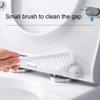 1set Wand-Toilettenbürste Haushalt Kein toter Winkel Badezimmer Toilettenreinigung Silikonbürste Toilettenbürsten-Reinigungsset Badezimmerzubehör