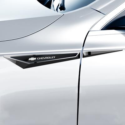1 Pair Car Fender Side Badge Sticker Body Bumper Decal for TRAX CRUZE TRAX IMPALA SILVERADO AVEO Sail Blazer