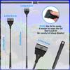 Honoson Aquarium Scraper 21.65 Aquariums Fish Tank Scraper Cleaner Tool Kit with 5 Stainless Steel Blades Long Handheld for Fish Reef Plant Glass