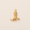 European and American DIY handmade small pendant accessories, heart-shaped horseshoe pendant, gold-plated color preservation