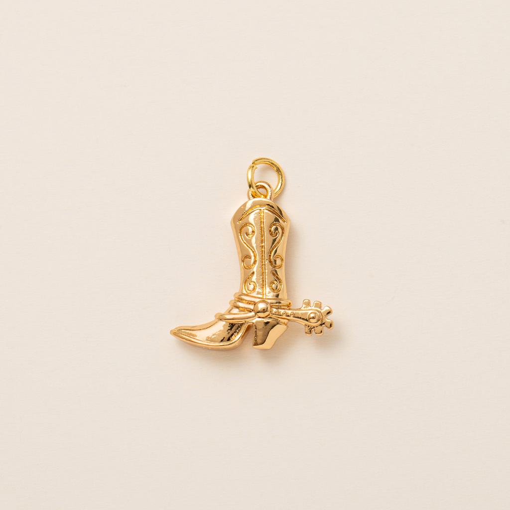 European and American DIY handmade small pendant accessories, heart-shaped horseshoe pendant, gold-plated color preservation