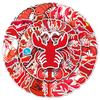 50pcs Cute Lobster & Animal Stickers for Food Diary & Notebooks