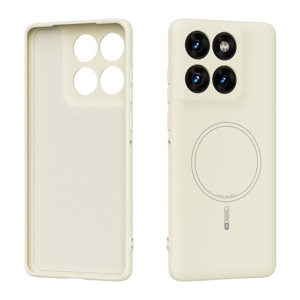 ABEEL For Motorola Edge 60 5G/60s 5G Magnetic Case Skin Touch Liquid Silicone Phone Back Cover