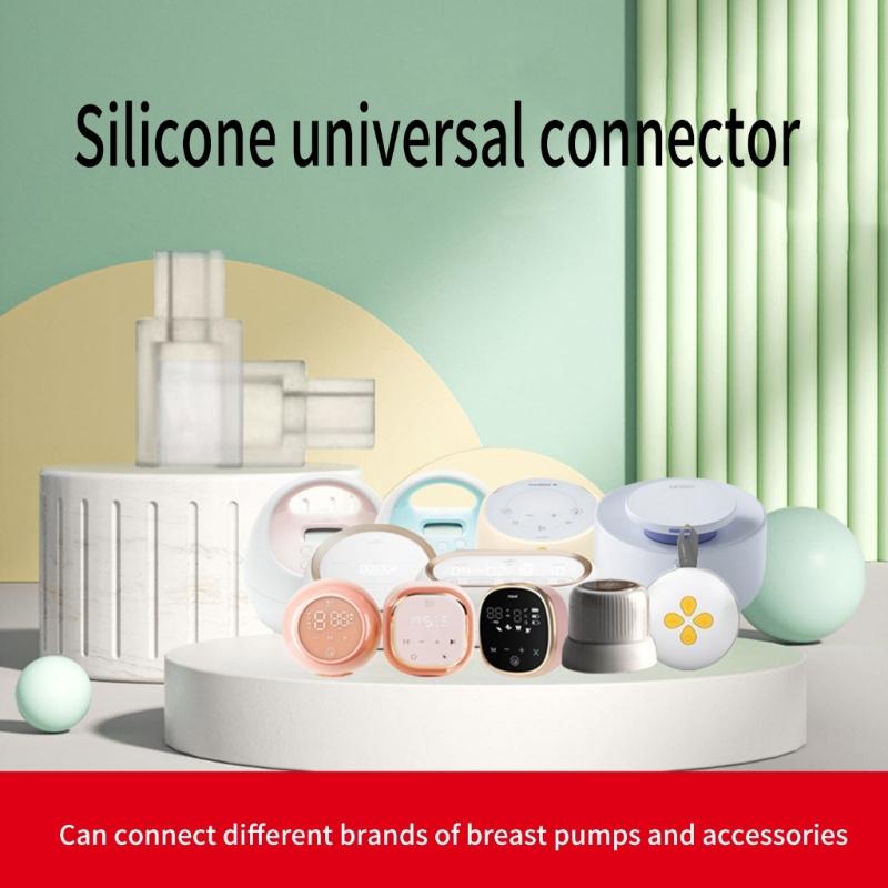 Universeller Schlauchadapter Brustpumpenanschluss Tragbare Brustpumpe Ersatzanschlüsse Brustpumpenteil Zubehör