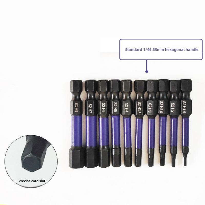 10 - Piece Hex Head Wrench Drill Bit Set: Features 1/4" Quick - Release Shank, Magnetic Screwdriver Bits and Bit Holder. Covers