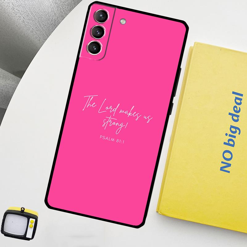 Christian Psalms Cover For Samsung Galaxy S22 S23 Ultra Note 20 10 Plus S9 S10 S20 S21 S23 FE Phone Case