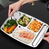 TAYOHYA 6-Compartment Stainless Steel Dinner Set