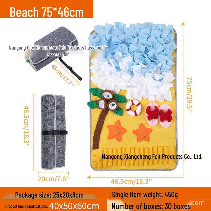 Pet Sniffing Mat: Indoor Dog & Cat Foraging Toy, Decompression Puzzle & Slow Feeder